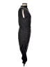 Crescent Solid Black Cocktail Dress Size L - photo 4