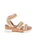 Steve Madden Color Block White Tan Wedges Size 6 - photo 1