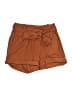 C. Luce Solid Brown Shorts Size S - photo 1
