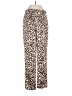 Do & Be 100% Polyester Animal Print Brown Casual Pants Size S - photo 1