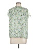 Ann Taylor 100% Polyester Floral Green Short Sleeve Blouse Size M - photo 1