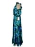 Xscape 100% Polyester Floral Blue Casual Dress Size 10 - photo 5