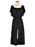 Everly 100% Polyester Solid Black Jumpsuit Size S - photo 1