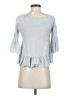 Moon River Gray 3/4 Sleeve Top Size XS - photo 2
