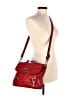 Fossil 100% Leather Solid Red Leather Messenger One size - photo 2