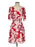 Paper Crown 100% Polyester Print Red Cocktail Dress Size 2 - photo 1