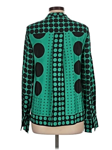 Diane von Furstenberg Long Sleeve Silk Top (view 2)