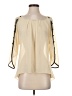 Umgee 100% Polyester Ivory 3/4 Sleeve Blouse Size S - photo 1