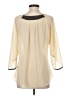Umgee 100% Polyester Ivory 3/4 Sleeve Blouse Size S - photo 2