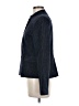 Peruvian Connection Chevron-herringbone Blue Wool Blazer Size 6 - photo 5