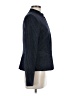 Peruvian Connection Chevron-herringbone Blue Wool Blazer Size 6 - photo 4