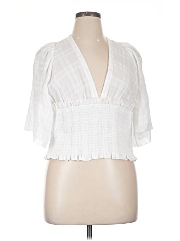 By Anthropologie Short Sleeve Blouse (view 1)