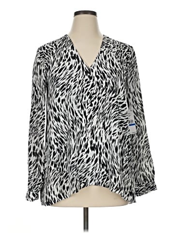 Karen Kane Long Sleeve Blouse (view 1)
