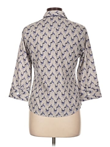 Foxcroft 3/4 Sleeve Button-Down Shirt (view 2)