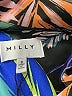 Milly 100% Polyester Print Black Casual Dress Size 10 - photo 7