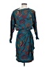 Gillian 100% Silk Paisley Teal Cocktail Dress Size 4 - photo 1