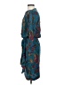 Gillian 100% Silk Paisley Teal Cocktail Dress Size 4 - photo 5