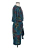 Gillian 100% Silk Paisley Teal Cocktail Dress Size 4 - photo 4