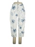 Bill Blass 100% Cotton Print White Blue Casual Pants Size 14 - photo 1