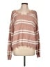 rue21 100% Acrylic Stripes Pink Pullover Sweater Size L - photo 1