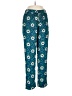 Diane von Furstenberg 100% Polyester Floral Teal Casual Pants Size 6 - photo 1