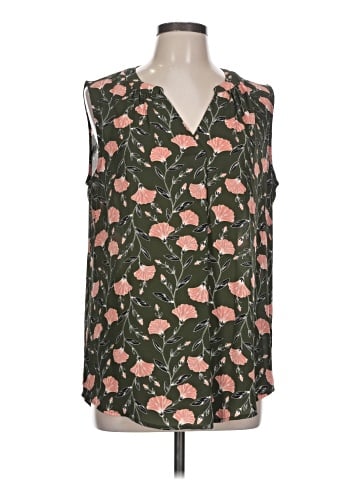 Roz & Ali Sleeveless Blouse (view 1)