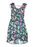 Curfew Kids 100% Polyester Print Blue Dress Size 14 - photo 1