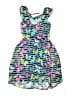 Curfew Kids 100% Polyester Print Blue Dress Size 14 - photo 2