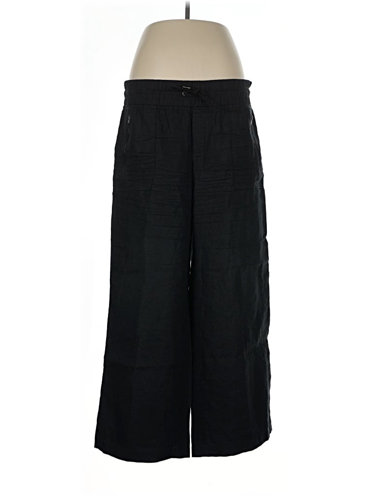 Pre-owned Athleta Linen Pants In Black