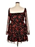 City Studio 100% Polyester Hearts Red Cocktail Dress Size XXL - photo 2