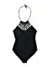 Ambrielle Graphic Black One Piece Swimsuit Size M - photo 1