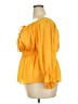 River Island Yellow 3/4 Sleeve Blouse Size 18 - photo 5