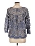 HD in Paris Silver 3/4 Sleeve Blouse Size 10 - photo 2