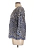 HD in Paris Silver 3/4 Sleeve Blouse Size 10 - photo 5