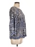 HD in Paris Silver 3/4 Sleeve Blouse Size 10 - photo 4