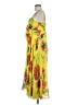 Taylor 100% Polyester Tropical Yellow Cocktail Dress Size 10 - photo 5