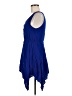 Misope Solid Blue Casual Dress Size M - photo 5