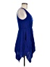 Misope Solid Blue Casual Dress Size M - photo 4