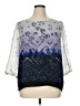 AB Studio 100% Polyester Blue 3/4 Sleeve Blouse Size XL - photo 1