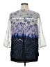 AB Studio 100% Polyester Blue 3/4 Sleeve Blouse Size XL - photo 2