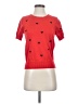Shein 100% Polyester Hearts Red Pullover Sweater Size S - photo 1