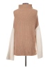 Miracle Color Block Tan Turtleneck Sweater Size S - photo 2