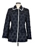 Escada 100% Polyester Paisley Blue Jacket Size EU 38 / US 8 - photo 1