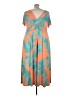IMAN Tropical Orange Casual Dress Size 3X (petite) - photo 2