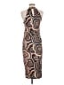 Vila Graphic Brown Cocktail Dress Size M - photo 2