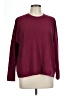 Eileen Fisher 100% Merino Extra Fine Wool Solid Burgundy Wool Pullover Sweater Size L - photo 1