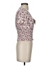 Lavish Burgundy Short Sleeve Top Size S - photo 4