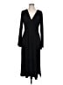 BCBGeneration Solid Black Cocktail Dress Size L - photo 1