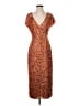 Mac Duggal 100% Polyester Brown Cocktail Dress Size 4 - photo 1