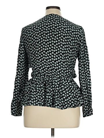 Neiman Marcus Long Sleeve Silk Top (view 2)